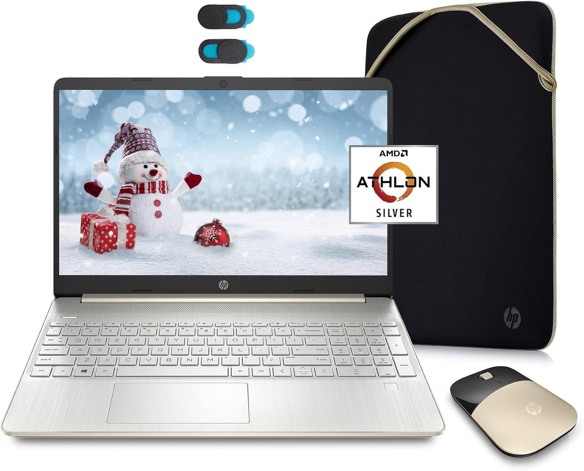 Gold 15.6" HD Laptop Computer, 4GB RAM, 128GB SSD, Windows 10 S Z7021
