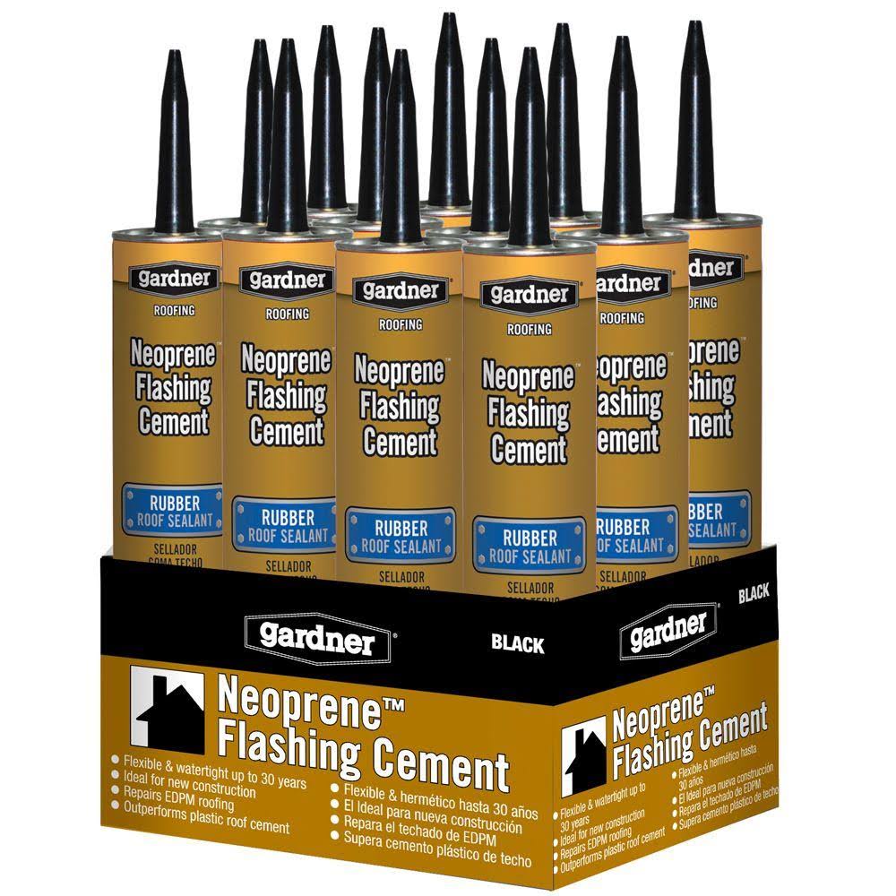 Black Neoprene Roof Sealant, 12-Piece/Case I235