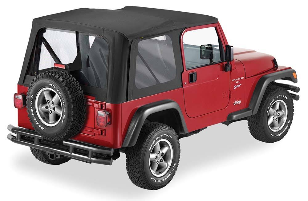 Black Denim Fabric Replacement Soft Top T605936