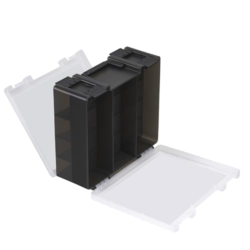 Clear Trading Card Storage Box for 3200+ Double Sided Card Deck Case N945255