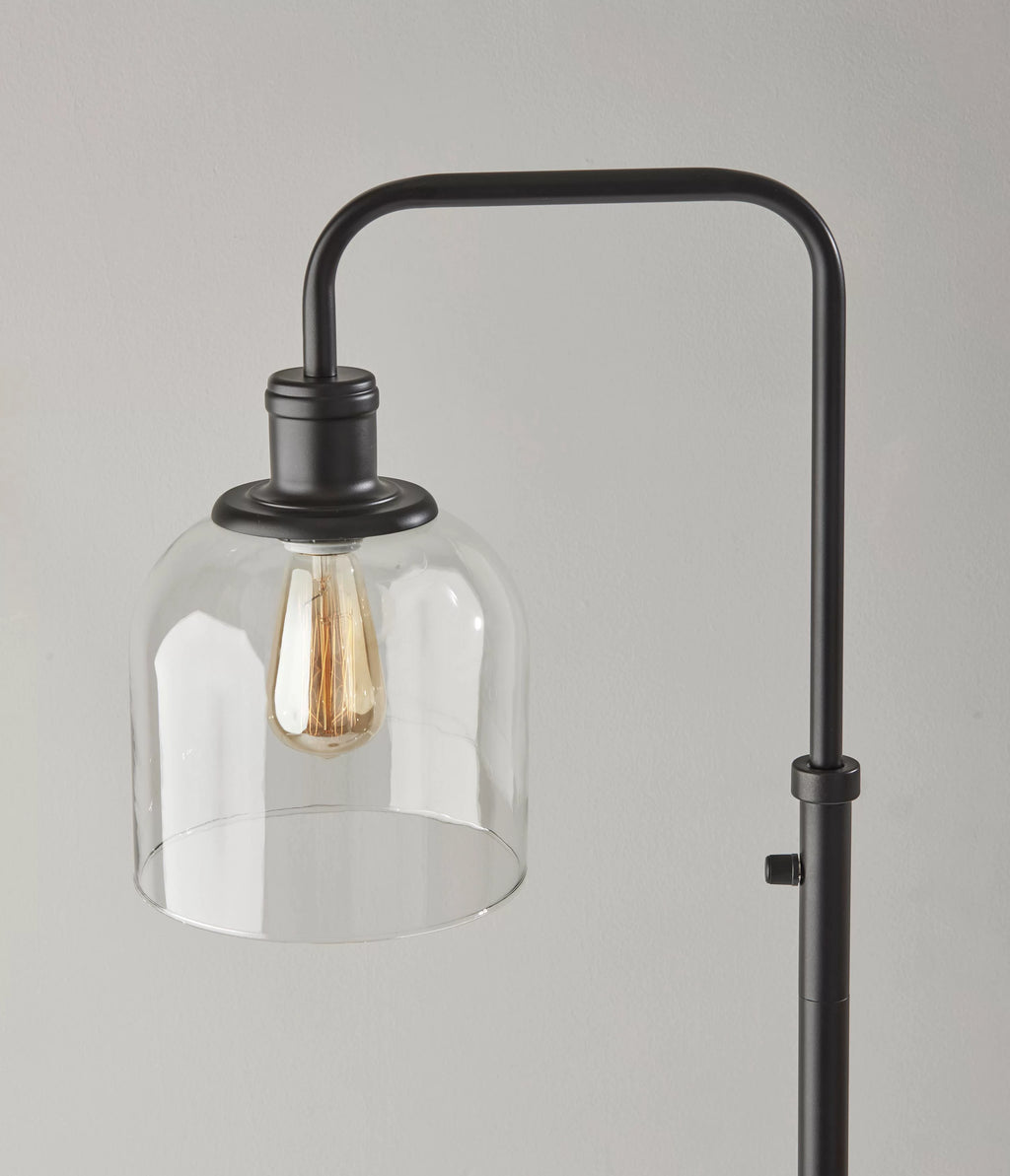 60" 1-Light Black Metal Floor Lamp L35599