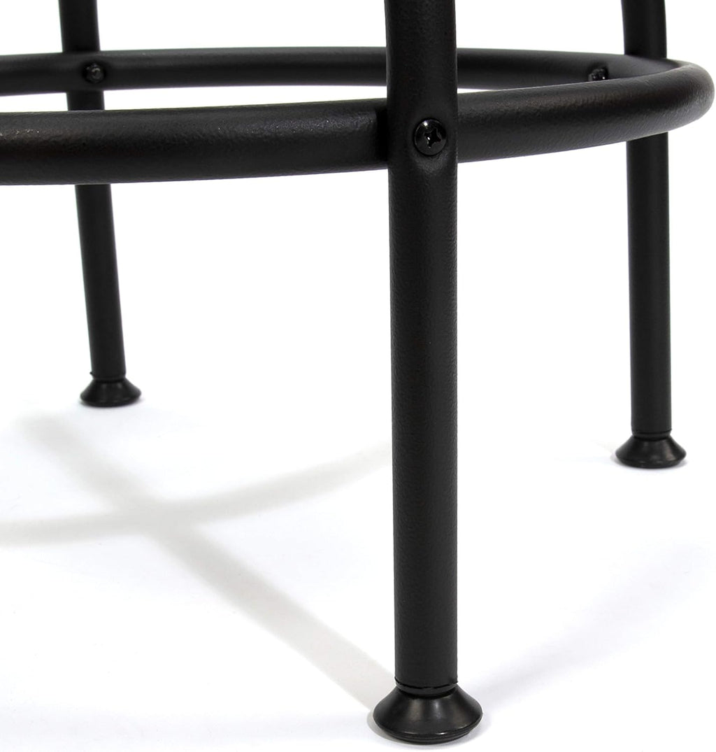 Adjustable Height Work Shop Stool with Padded Vinyl Seat P77149
