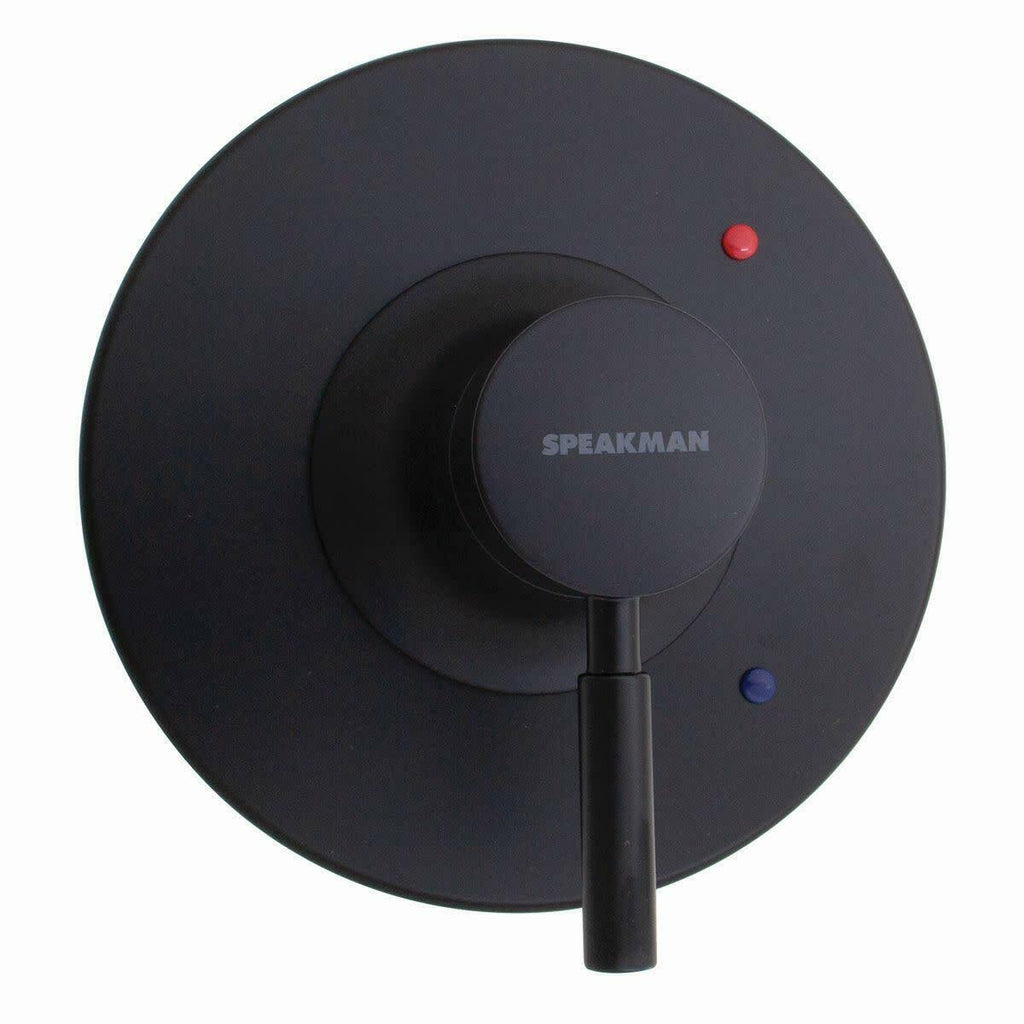 Black Universal Shower Valve Trim L640