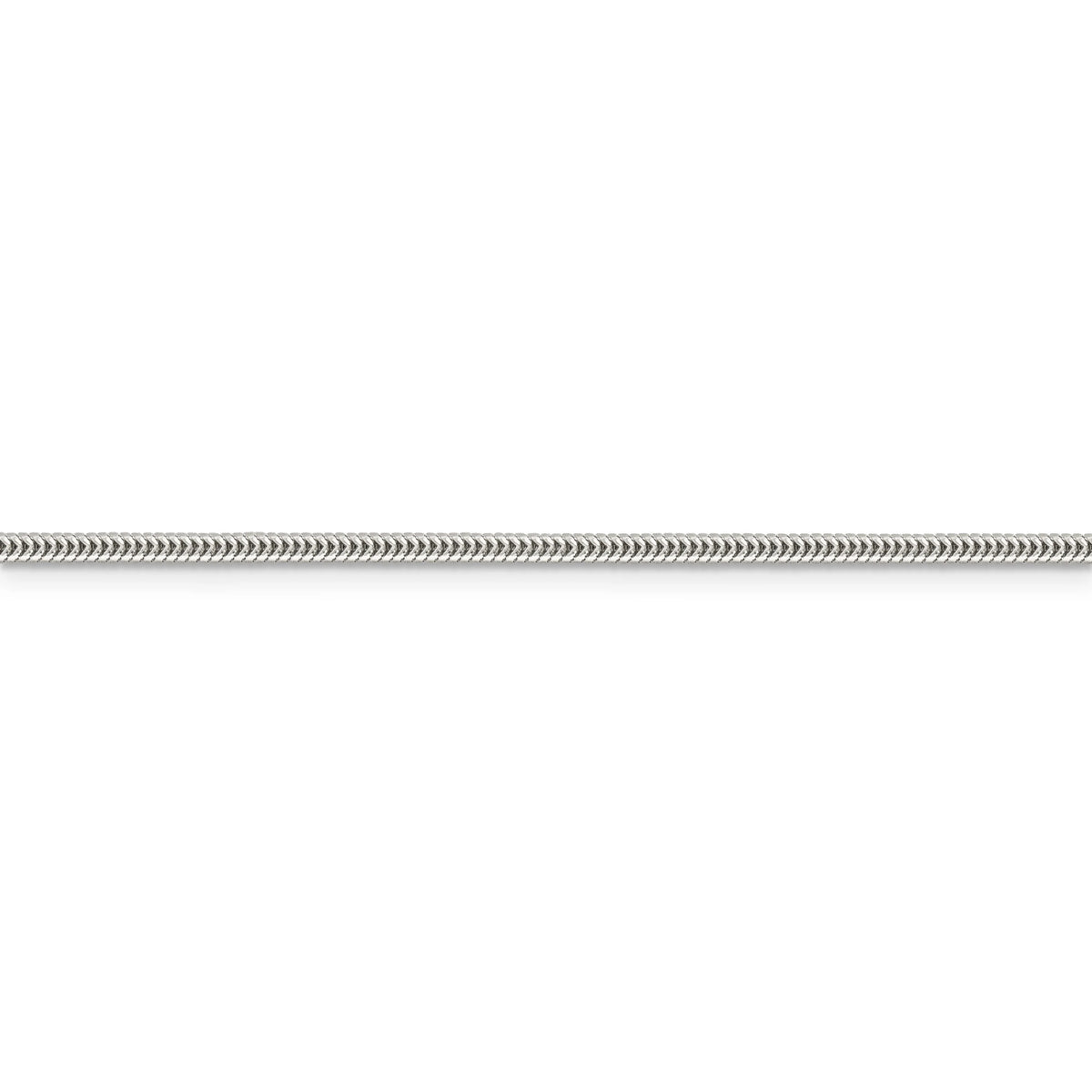 Sterling Silver 1.6mm Round Snake Chain B646
