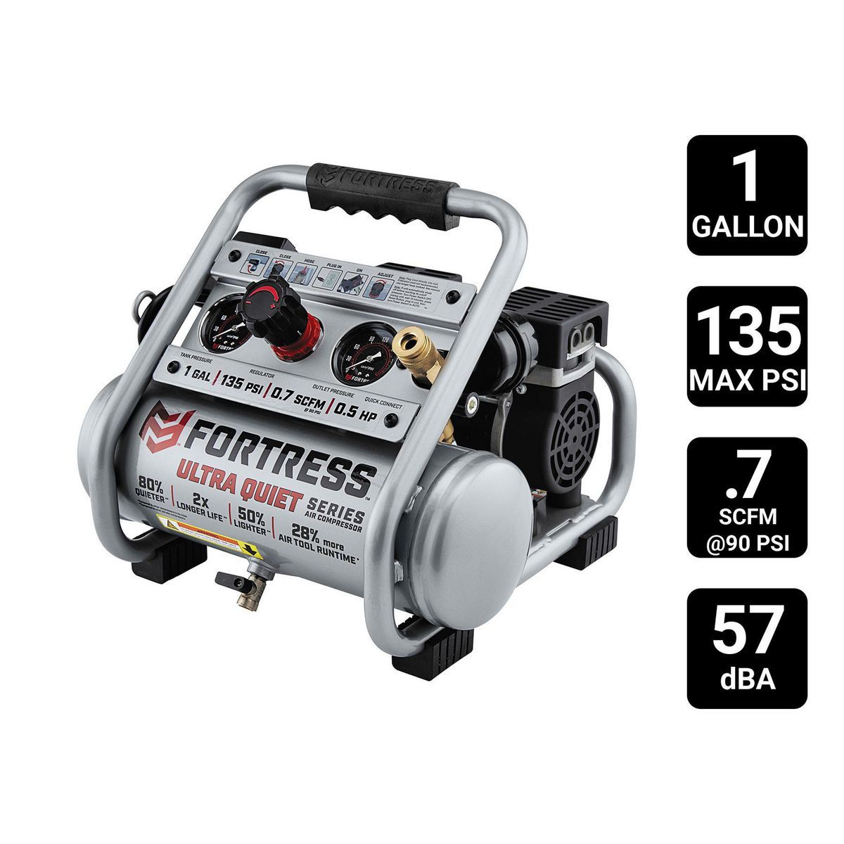 1 Gallon 135 PSI Oil-Free Air Compressor R2953