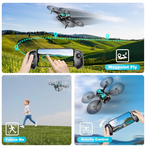 Mini Drone with Camera Foldable 1080P FPV Camera T557