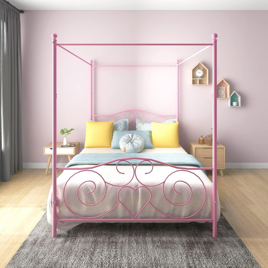 Sand Black Full Platform Bed Frame with Headboard and Footboard T4101