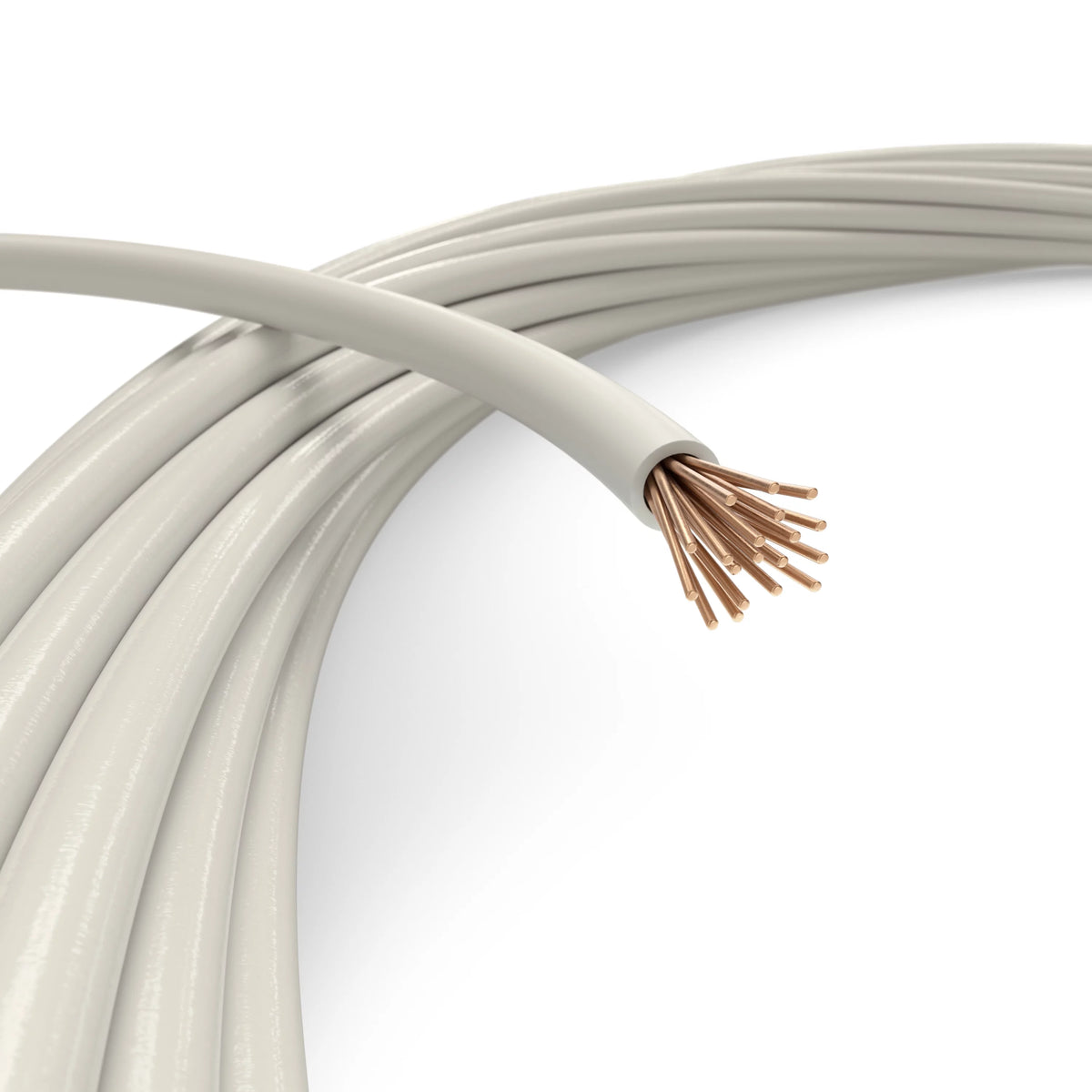 50 Feet 14 AWG White Insulated Stranded Copper THHN THWN Wire X38391
