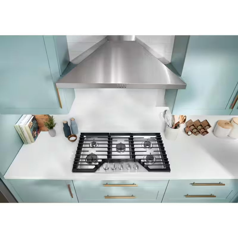 5 Burners Recessed Gas Cooktop in Stainless Steel N44221