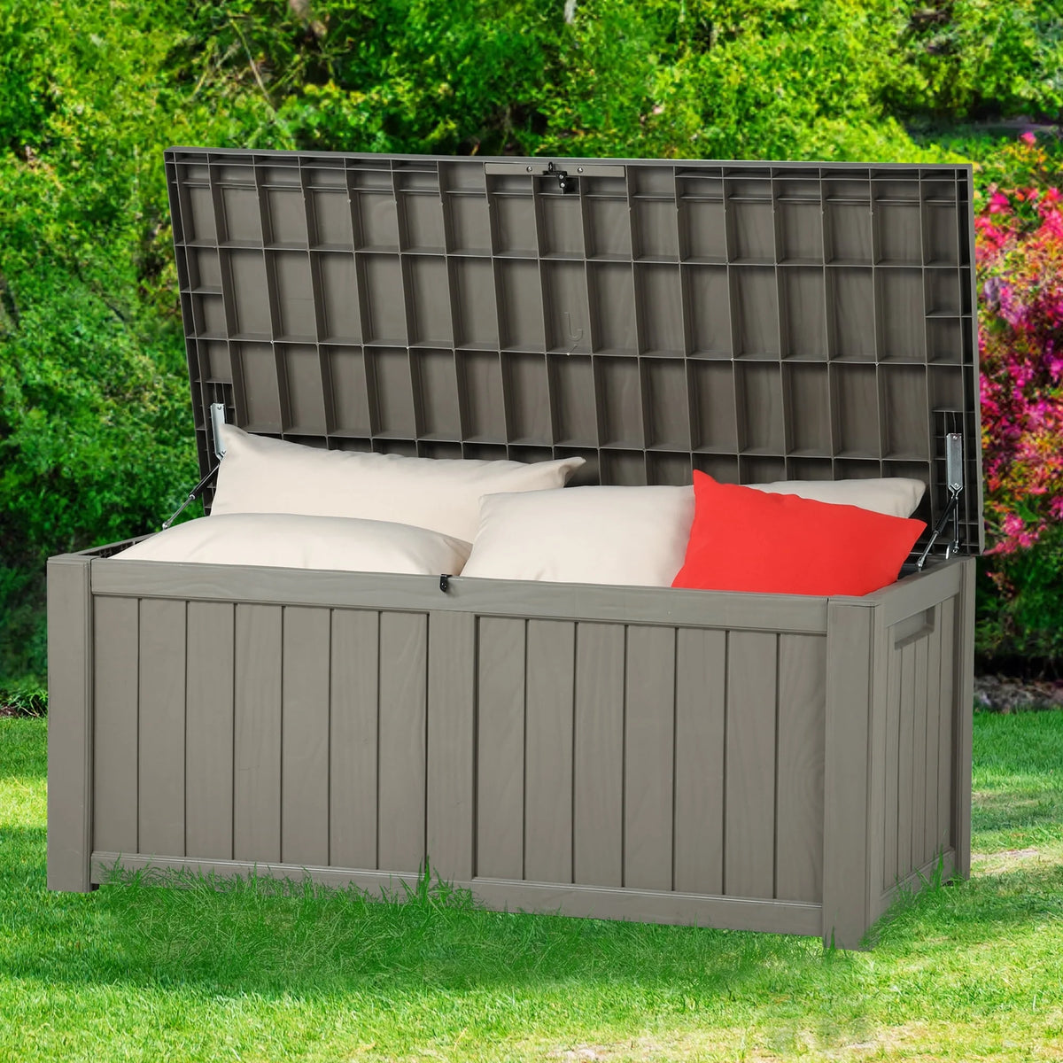 120 Gallon Weatherproof Outdoor Storage Deck Box G854