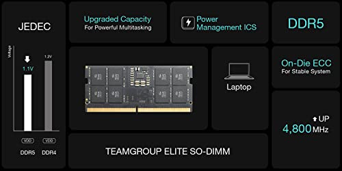 16GB 4800MHz DDR5 SODIMM Laptop Memory Module F4411