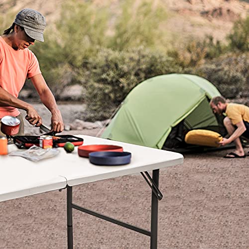 4ft Heavy Duty Portable Folding Plastic Table Z53401