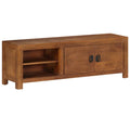 Mango Wood TV Stand with Cabinet and 2 Storage Compartments T581