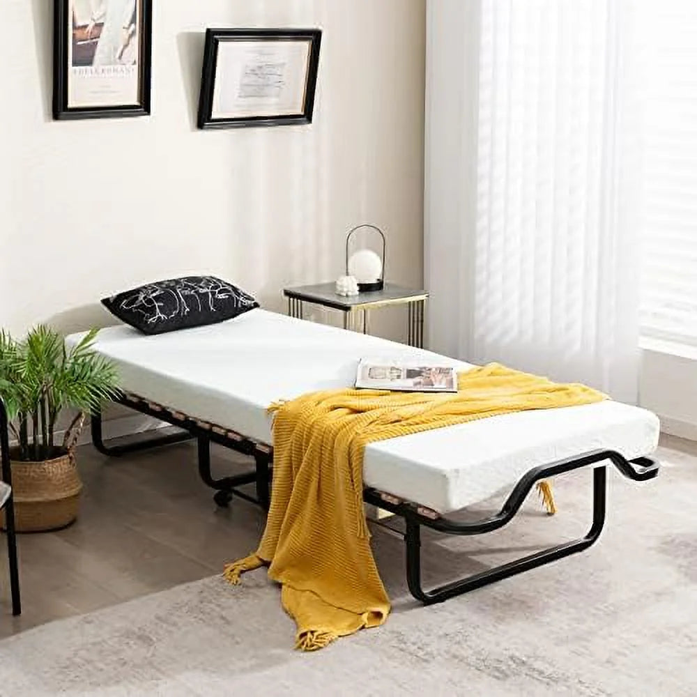 Folding Bed with 4 Inch Memory Foam Mattress N250646