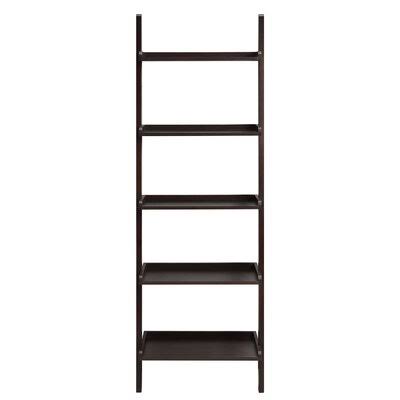 72x22 H x 23x22 W Wall Ladder Bookcase Espresso E845509