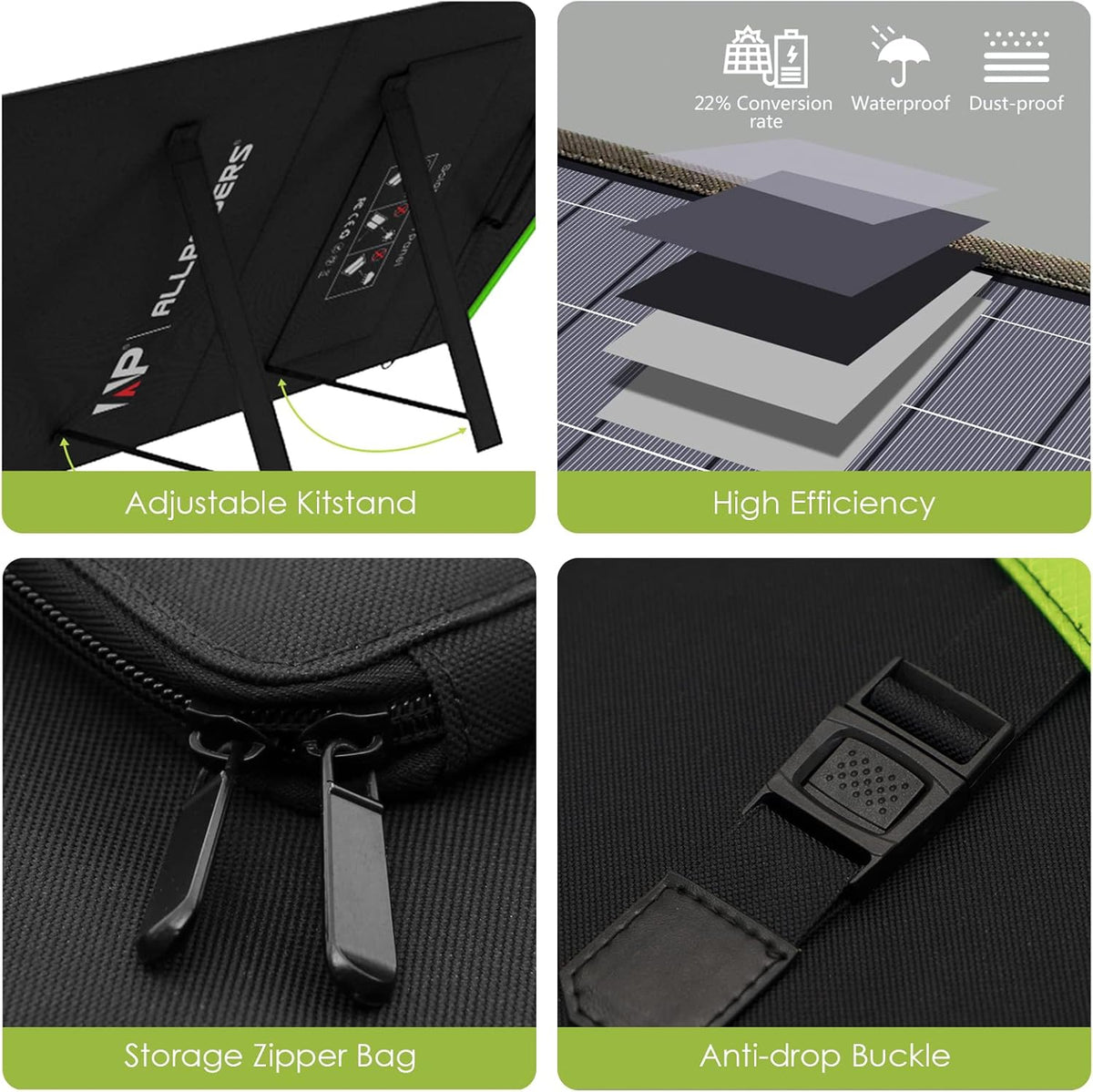 200W Foldable Solar Panel Kit V834