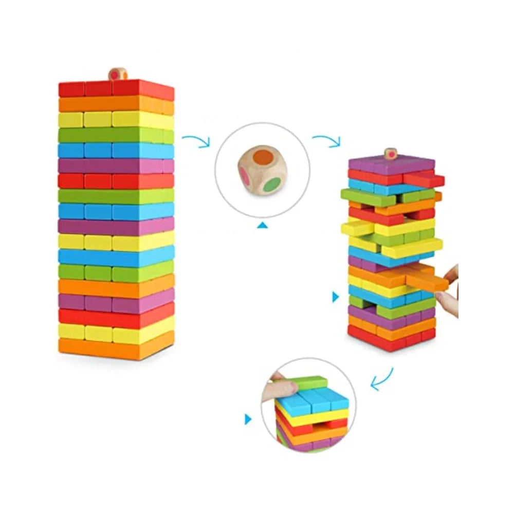Wooden Balance Game Building Blocks Dominoes Blocks (54 PCS) H2617
