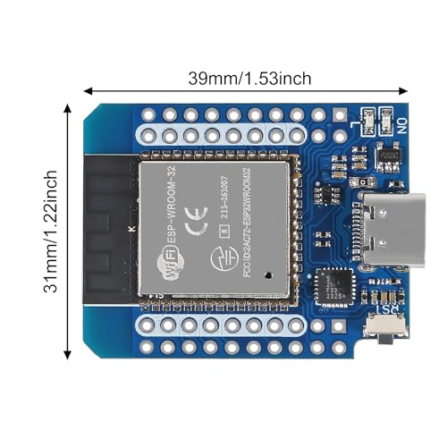 5PCS Type C D1 Mini ESP32 ESP-WROOM-32 CP2104 WLAN WiFi Bluetooth IoT Development Board T1316