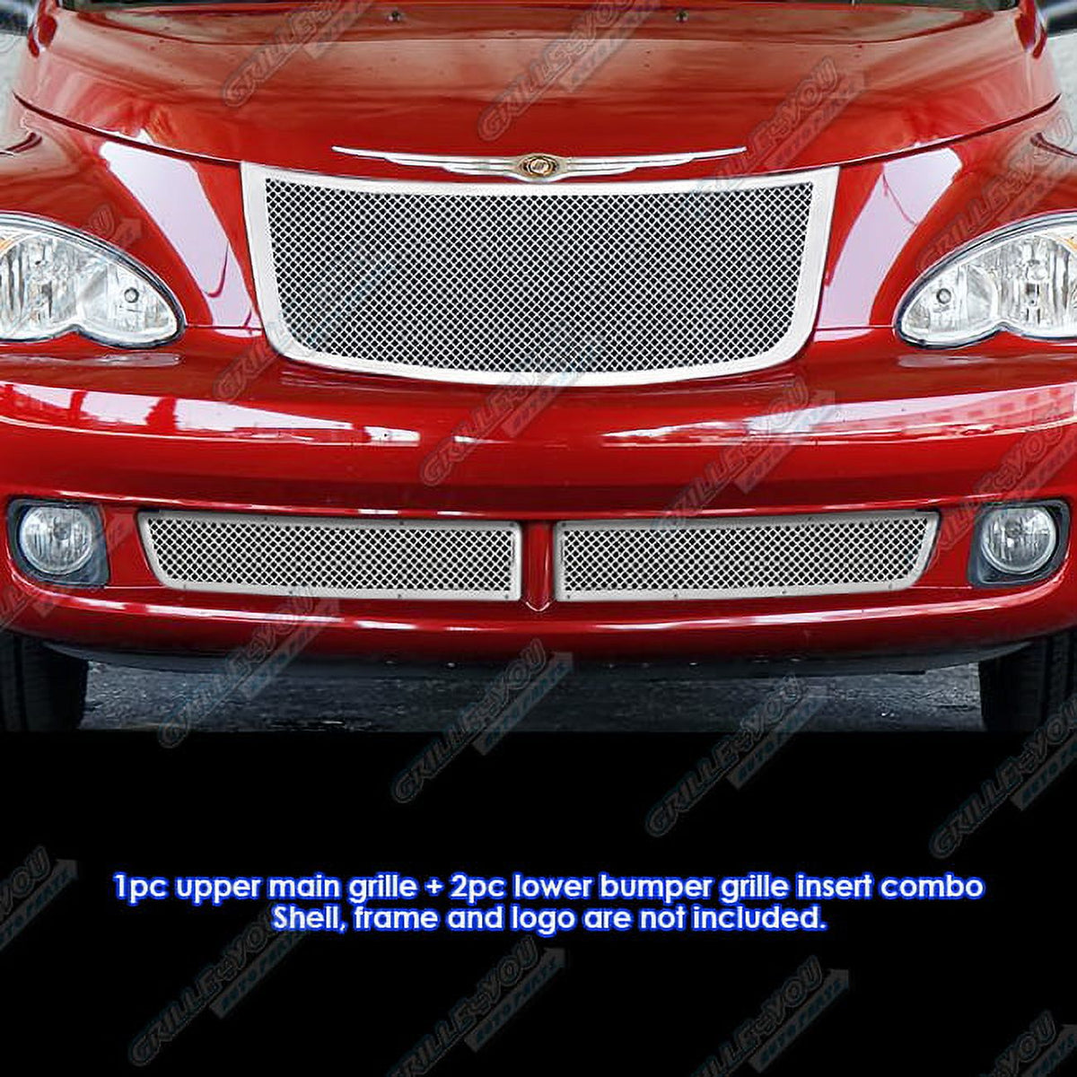 Chrome Mesh Grille Insert D93497