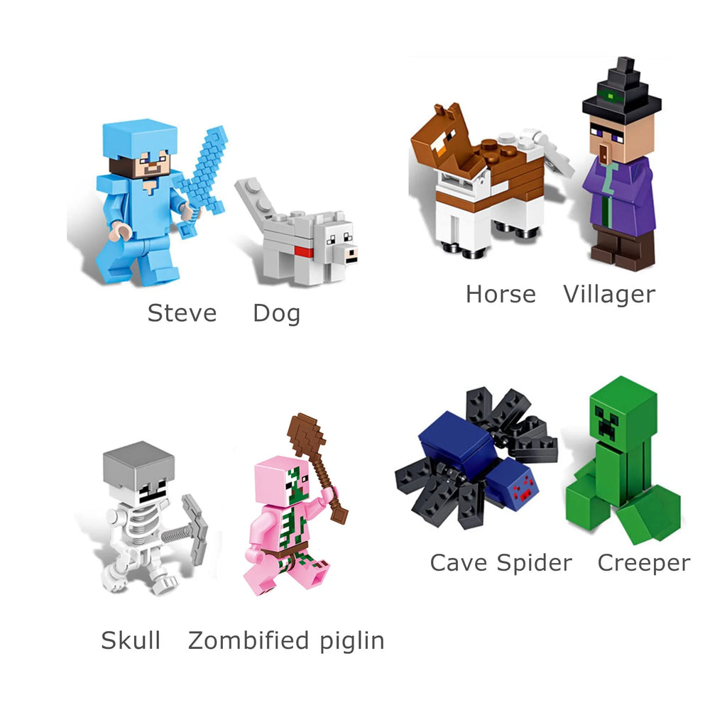 16 Pcs Action Figures Building Blocks Toys Set H76093