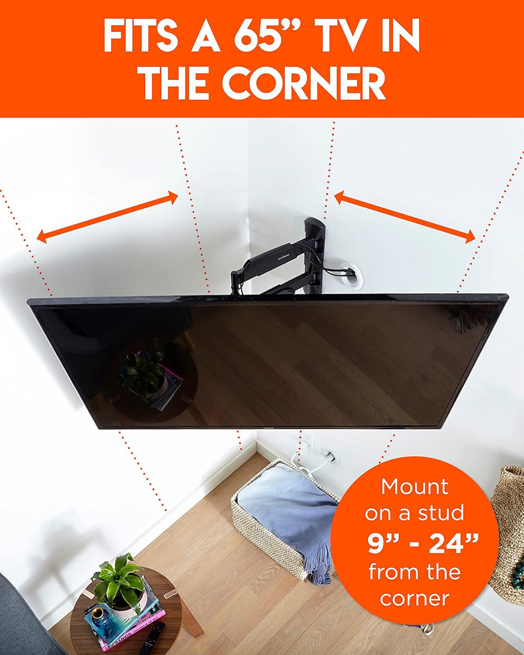 Corner TV Wall Mount Up To 65 S379583