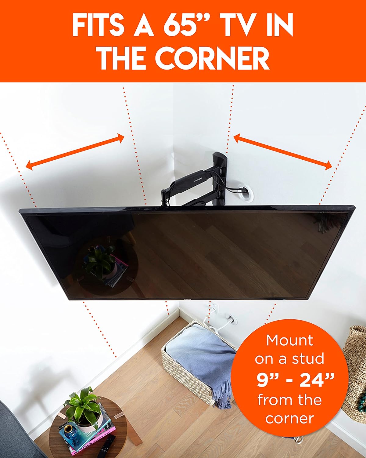 Corner TV Wall Mount Up To 65 S379583
