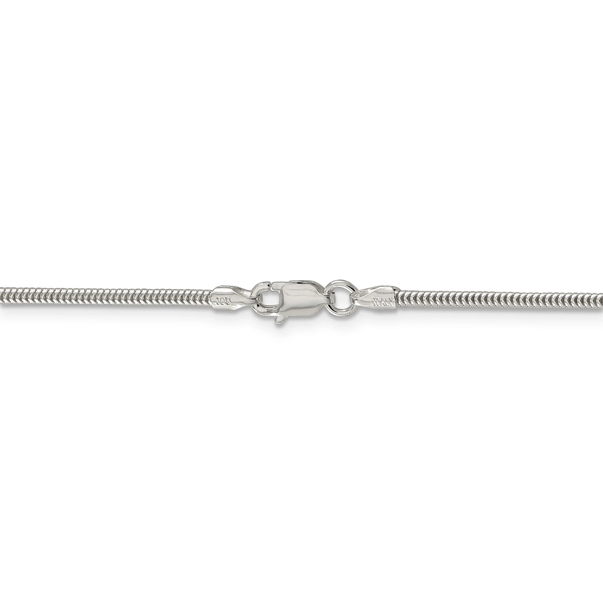 Sterling Silver 1.6mm Round Snake Chain B646