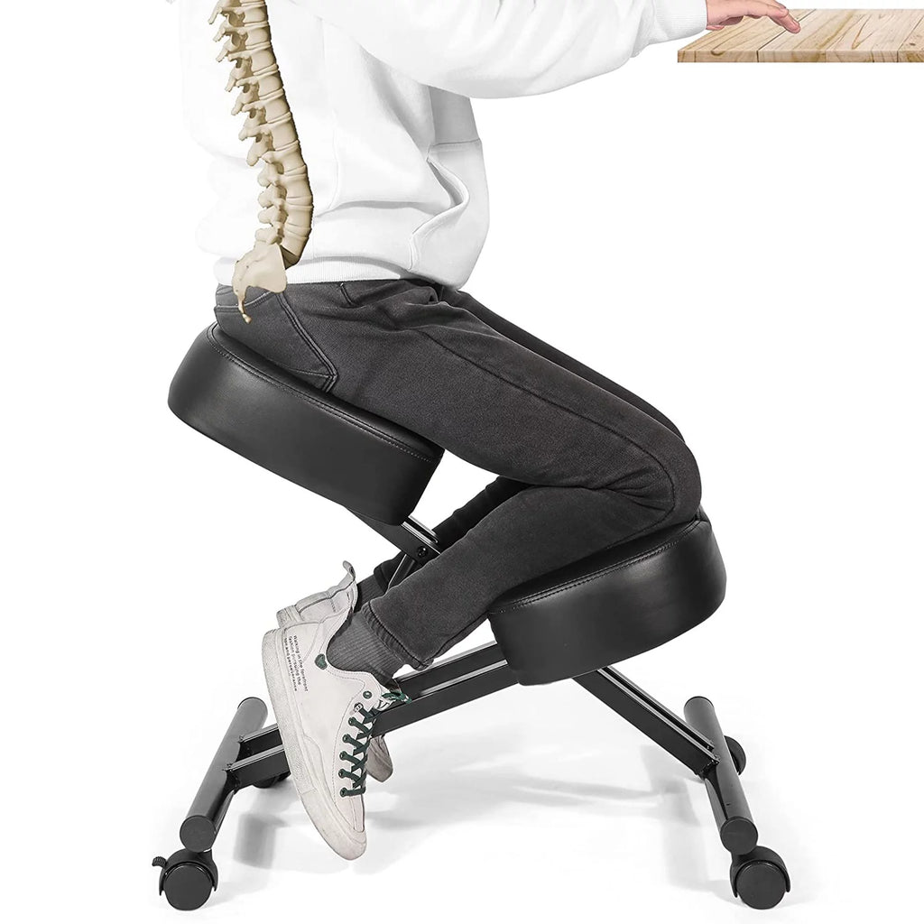 Ergonomic Kneeling Chair Adjustable Height Padded Knee Stool N6040