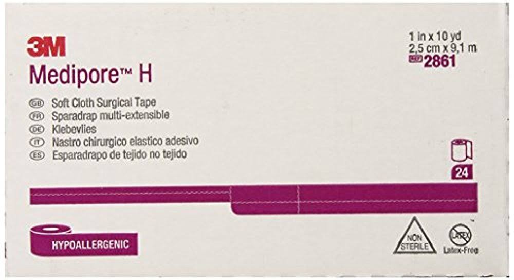 Soft Cloth Surgical Tape 1x22 x 10 Yards Case of 24 Rolls U455086