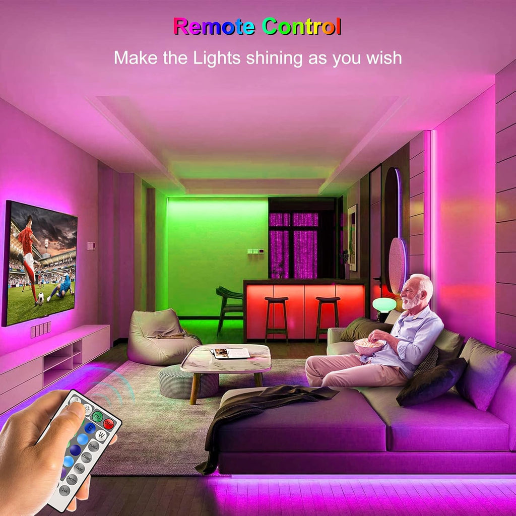 16.4FT 150 LED RGB LED Strip Lights with Remote Controller W5258
