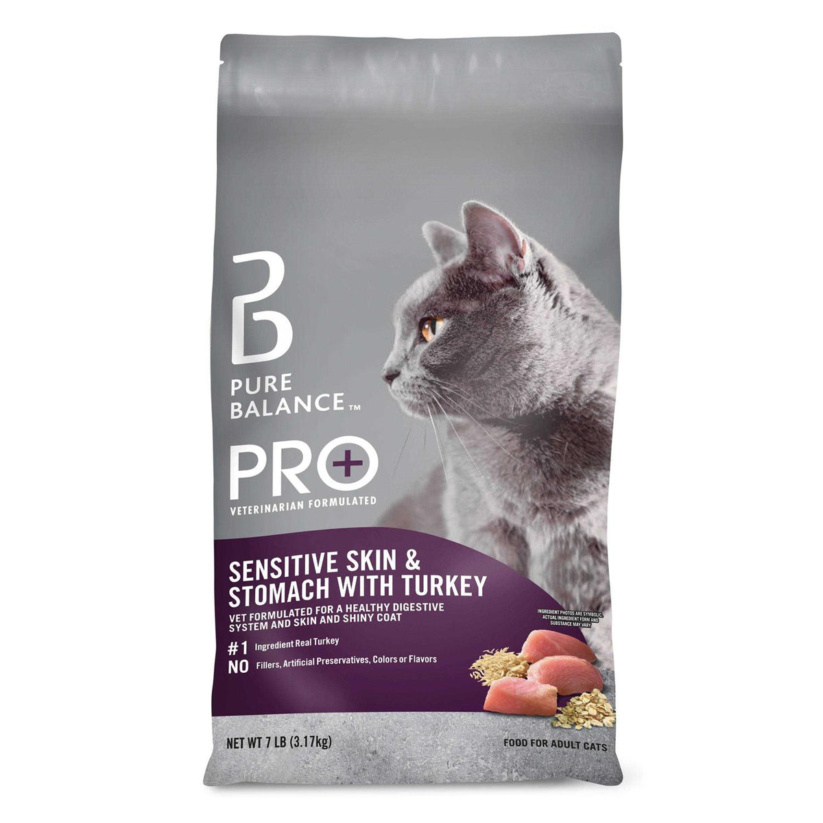 Sensitive Skin & Stomach Dry Cat Food with Turkey V1360