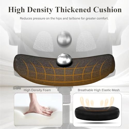 Black Mesh Ergonomic Desk Chair with Adjustable Backrest I5209