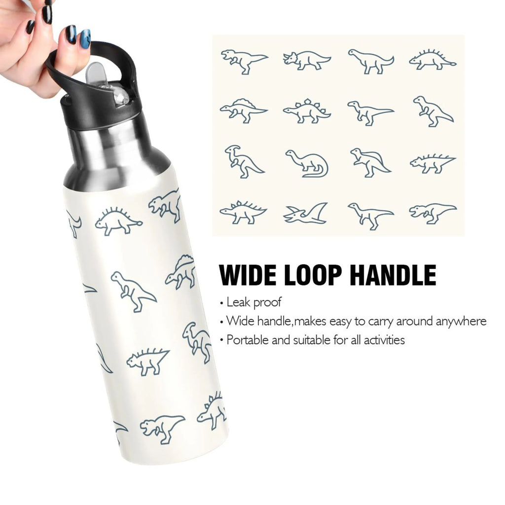 Stainless Steel Water Bottle with Straw Lid Vacuum Insulated Leak Proof Flask 20 OZ V305