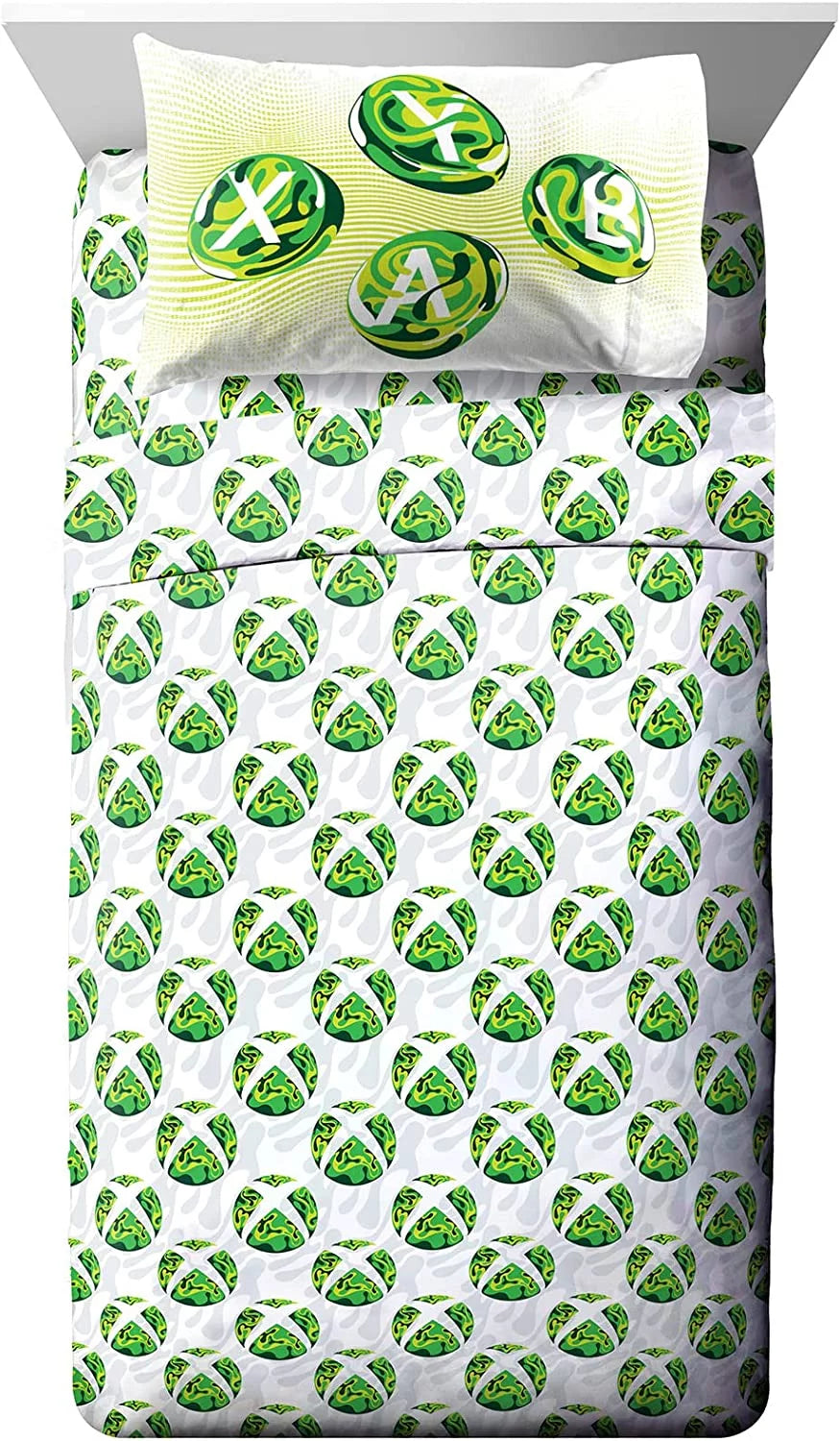 Green 3 Piece Twin Sheet Set Microfiber J54440
