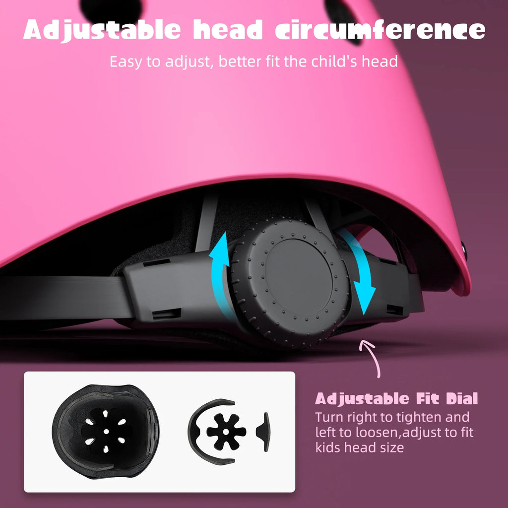 Kids Bike Helmet with Knee Elbow Pads Wrist Guards S9522