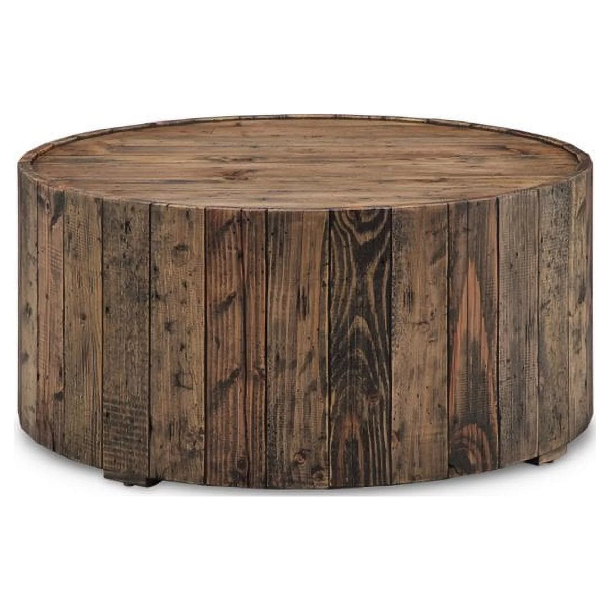 2 Piece Rustic Pine Coffee and End Table Set K159195