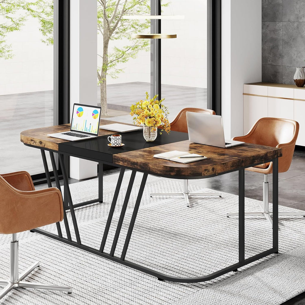 63" Industrial Executive Desk A22635