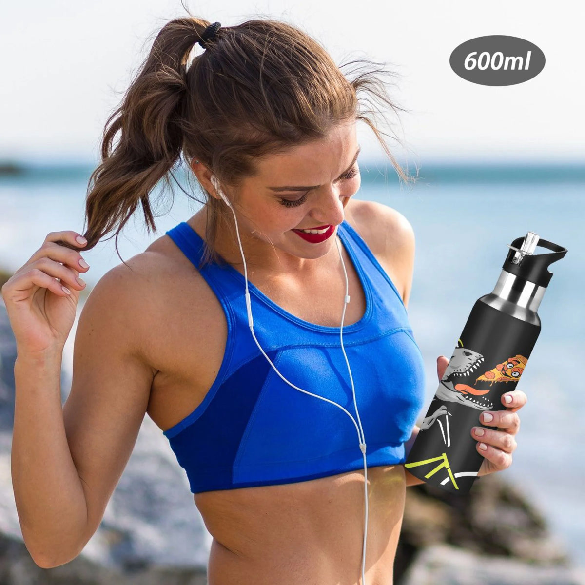 Stainless Steel Insulated Water Bottle with Straw Lid K948