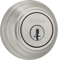 Single Cylinder Satin Nickel Deadbolt with SmartKey F654