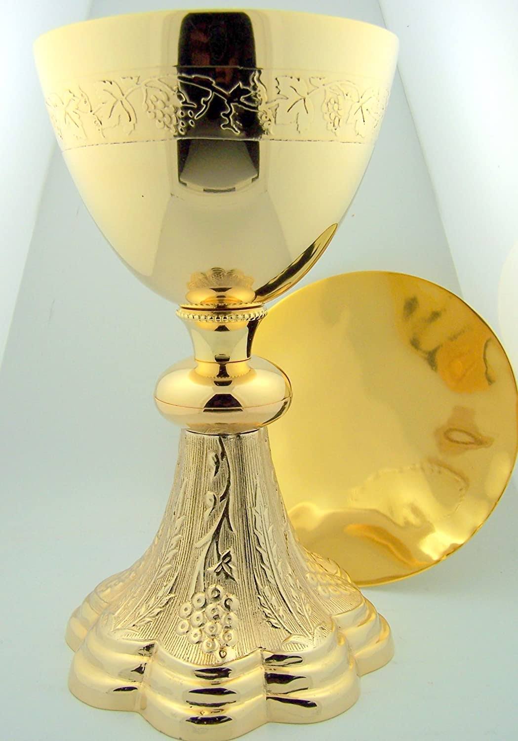Gold Gild Priest Chalice & Paten E369422