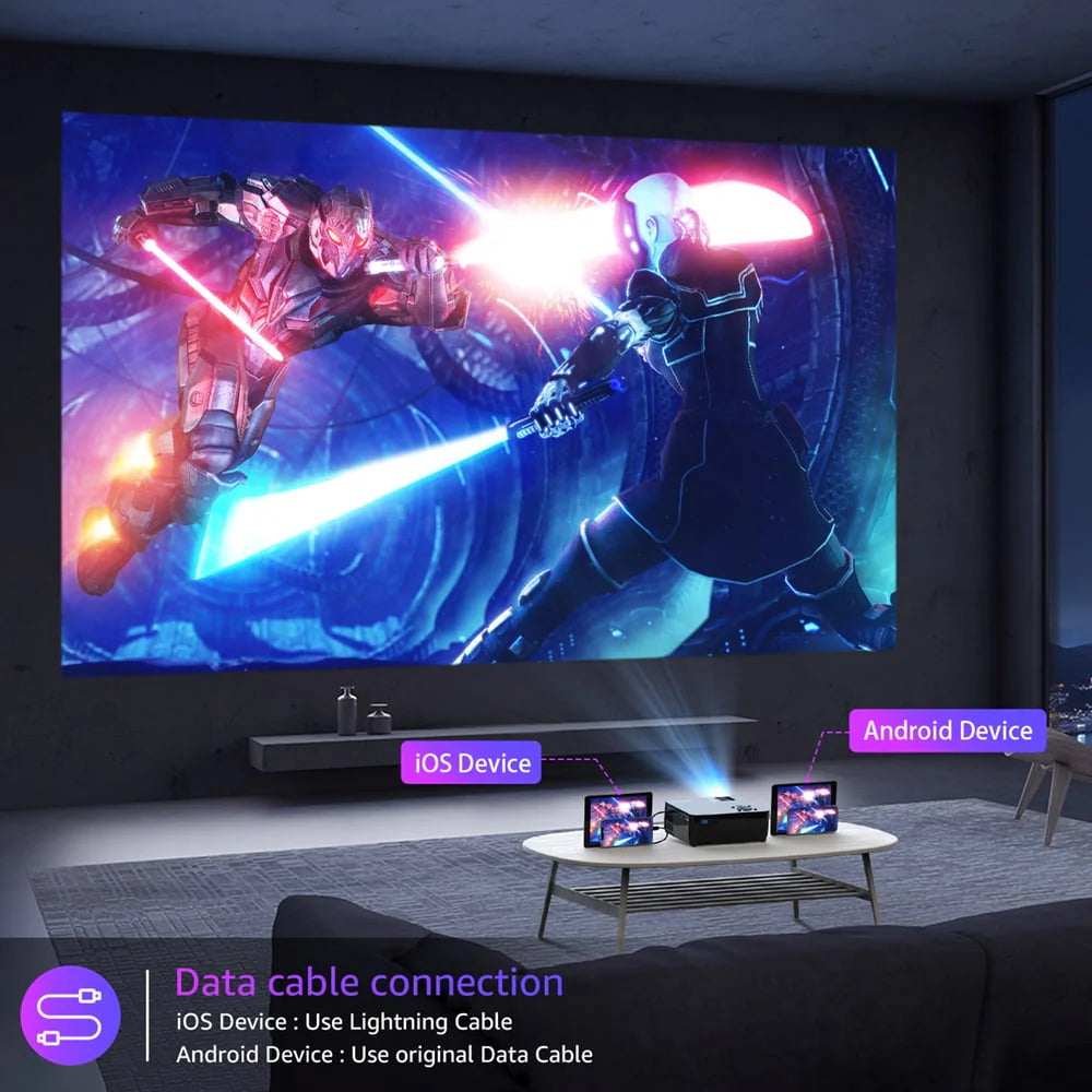 5G WiFi Bluetooth 1080P LCD Projector S27949