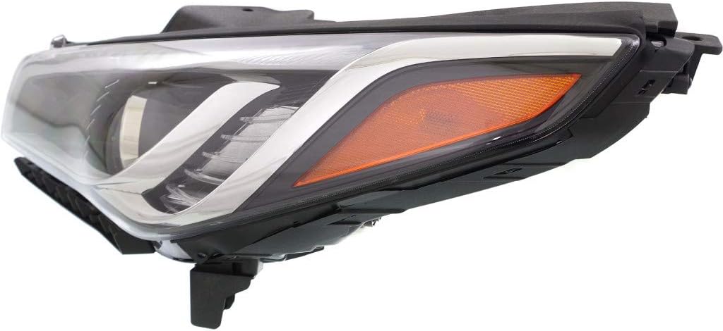 Headlight Assembly Pair Halogen for Hyundai Sonata 2015 2016 2017 H4319
