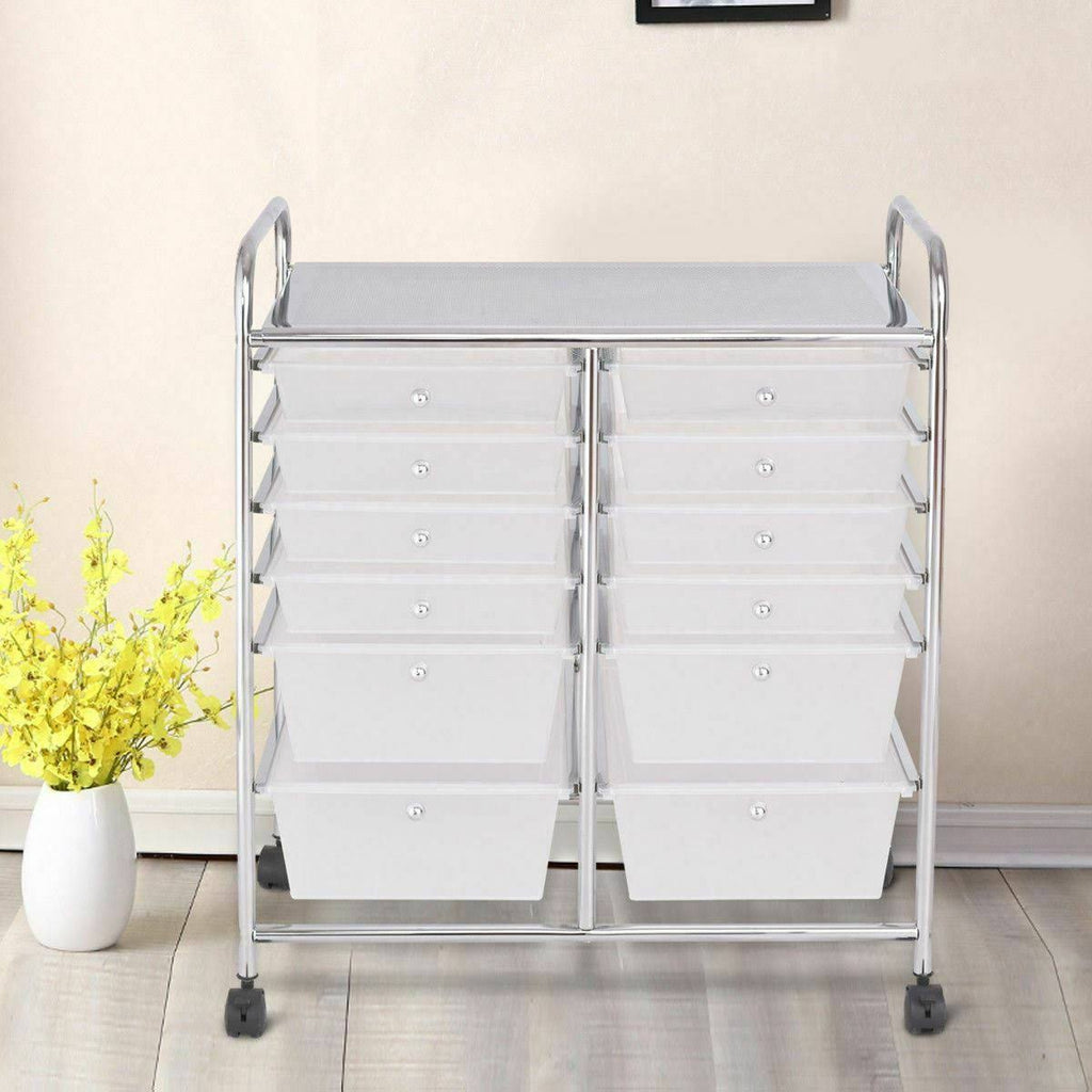 12 Storage Drawer Rolling Cart E780
