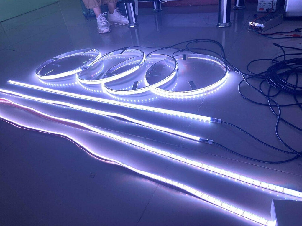 4PCS Pure White Wheel Rim Lights with Underglow Strip F120