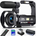 5K Video Camera 64MP Camcorder 18X Zoom WiFi Digital Camera U58388