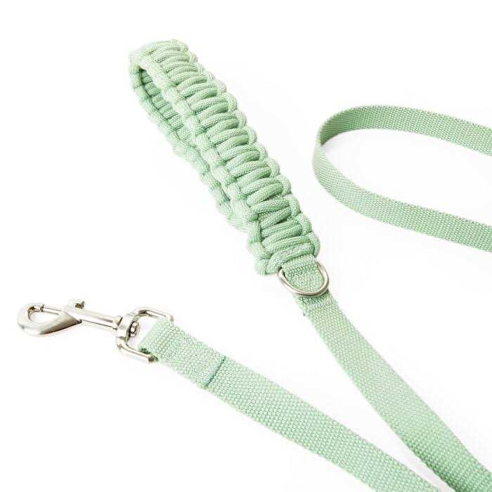 Green Macrame Dog Leash Y803