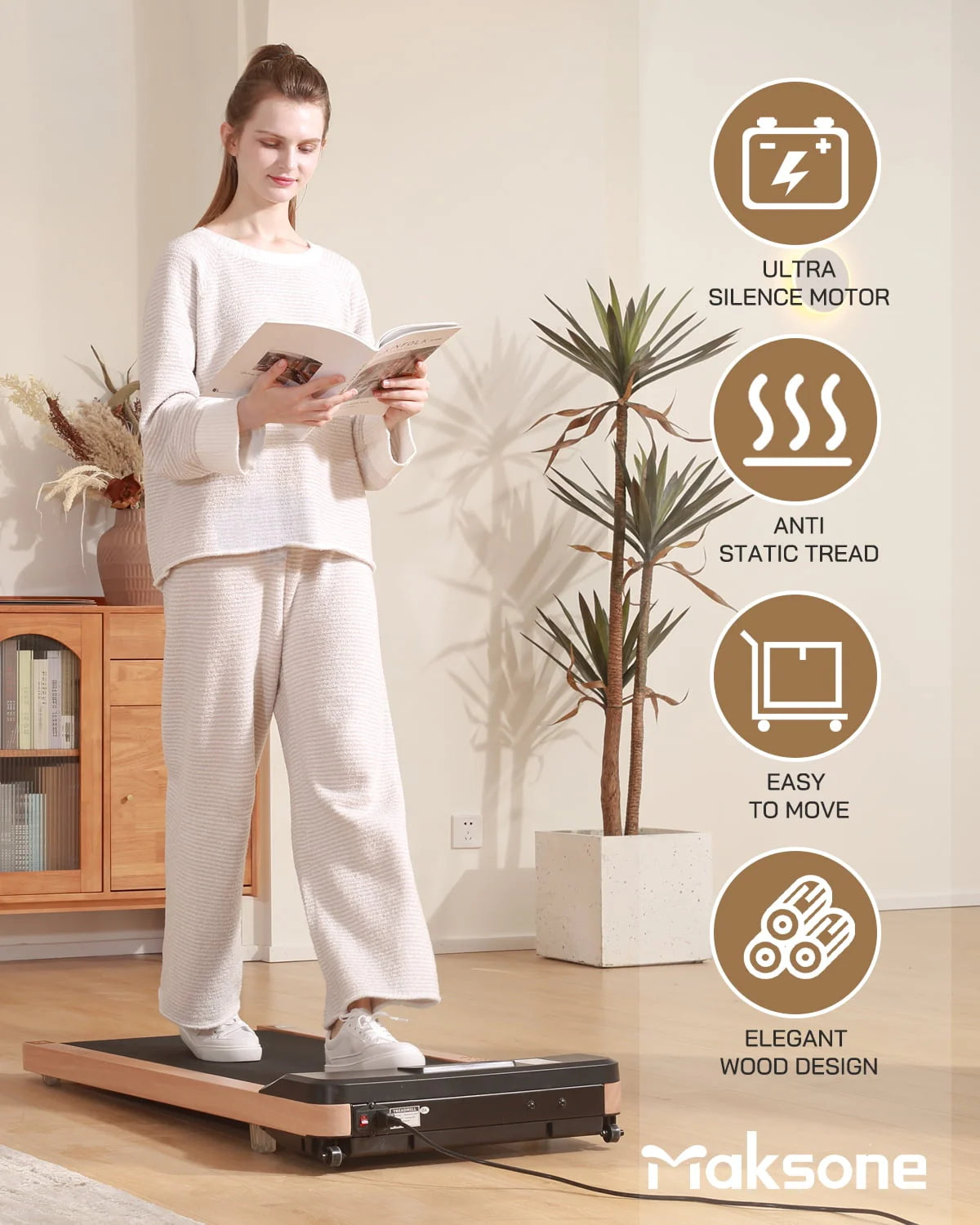 2.25HP Under Desk Treadmill with Remote Control Y5074