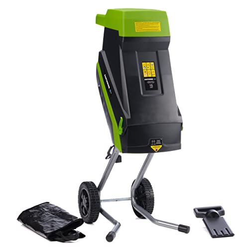 15-Amp Garden Corded Electric Chipper with Collection Bin Q474
