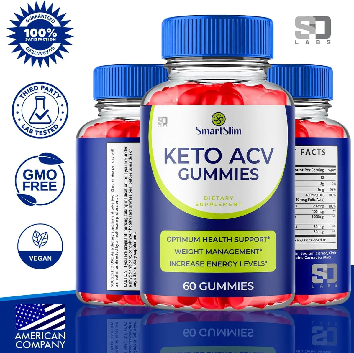 (5 Pack) 1000MG Apple Cider Vinegar Keto Gummies (300 Gummies) S7017