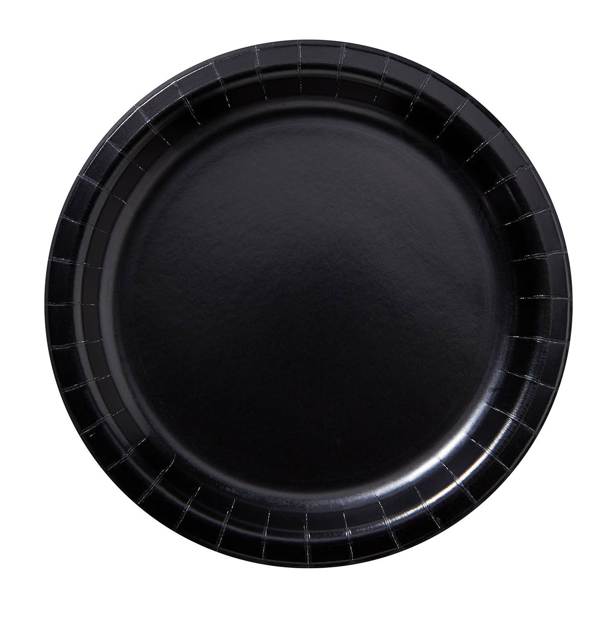 Black Paper Plate T3021